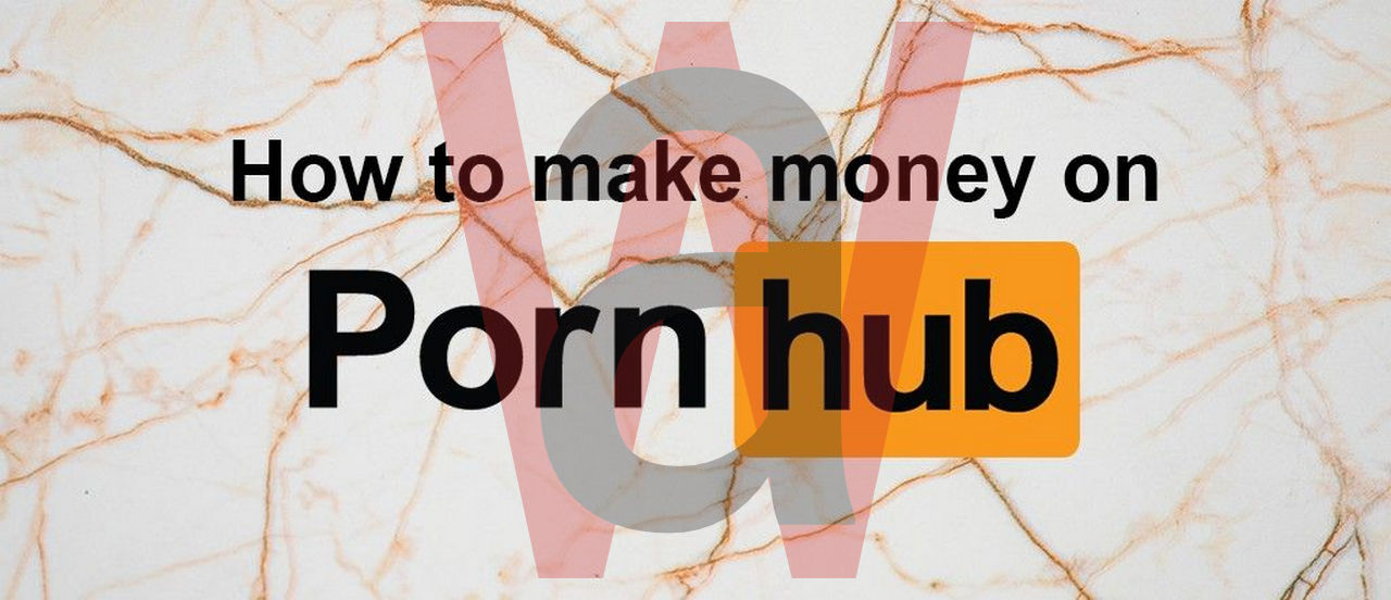 Banner with marble Background: How To Make Money On Pornhub?