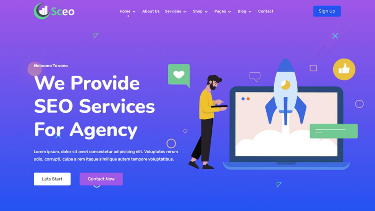 Sceo - SEO Services, SEO Provider Company and Digital Marketing Agency WordPress Theme